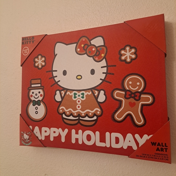 Hello Kitty Gingerbread Christmas Holiday Wall Decor (Holiday Decor) NEW - Picture 3 of 6